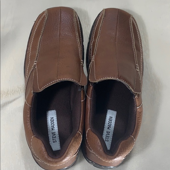 Steve Madden Leather Slip On Loafers-Size 10 main image 4